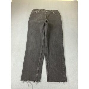 Vintage Levi's 550 Jeans Womens 14 Black Relaxed Tapered Faded Denim USA 90s